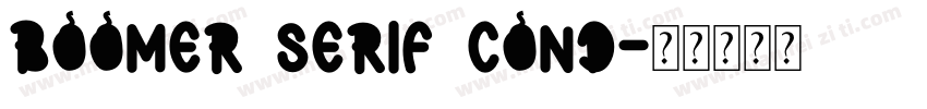 Boomer Serif Cond字体转换